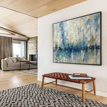 Load image into Gallery viewer, Muted - Toned Abstract Marina for Serene Bedroom & Coastal - Inspired Library DKH166