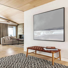 Load image into Gallery viewer, Minimalist Gray Abstract Horizon Abstract acrylic painting DLZ137