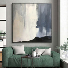 Load image into Gallery viewer, Gray and White Abstract Flow Acrylic Art - Ideal for Minimalist Bedroom & Modern Office LargeART0614