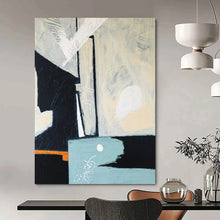 Load image into Gallery viewer, Monochrome Abstract with Pops of Color - Perfect for Modern Dining Room & Art - Filled Library LargeART2378