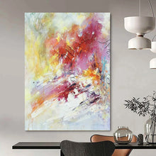 Load image into Gallery viewer, Vibrant Modern Abstract Art for Bohemian Living Room & Artsy Coffee Shop LargeART0929