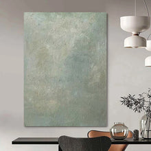 Load image into Gallery viewer, Oversized Hand - painted Muted Green Textured Acrylic Art for Nature - Inspired Studies LargeART0142