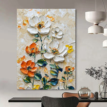 Load image into Gallery viewer, Vibrant Textured Floral Abstract Art, Perfect for Bohemian Living Room & Cheerful Kitchen LargeART2068