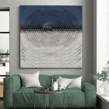 Load image into Gallery viewer, Large - Scale Black - White Circular Textured Acrylic Art for Modern Office & Art Gallery LargeART0424