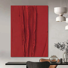 Load image into Gallery viewer, Red Textured Veins Acrylic Art, Suited for Modern Art Gallery & Bold Dining Room LargeART1071