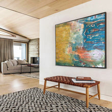 Load image into Gallery viewer, Abstract Landscape Painting on Canvas - “Color Blends” DKH721