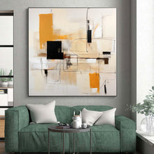 Load image into Gallery viewer, Large - Scale Warm - Toned Geometric Abstract Acrylic Art for Living Room & Office Lounge LargeART0404