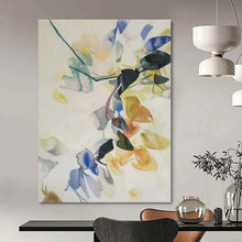Load image into Gallery viewer, Soft Floral Abstract Canvas Painting, Great for Bohemian Bedroom & Serene Reading Nook LargeART1317