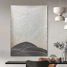 Load image into Gallery viewer, Black & White Textured Abstract Painting, Perfect for Industrial - Chic Loft & Modern Gallery Wall LargeART1960