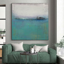 Load image into Gallery viewer, Muted Coastal Abstract Acrylic Art - Great for Scandinavian - inspired Bedroom & Relaxing Spa LargeART0636