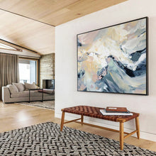 Load image into Gallery viewer, Dynamic Mountain Landscape Abstract Painting On Canvas DKH424