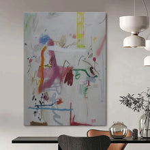 Load image into Gallery viewer, Colorful Abstract Chaos Painting - Perfect for Trendy Café & Artistic Studio Loft LargeART1409