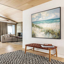Load image into Gallery viewer, Coastal Abstract Painting with Soft Tones for Beach House Living Room & Relaxing Spa DKH171