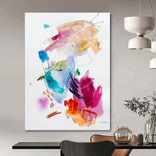 Load image into Gallery viewer, Vibrant Watercolor Abstract Painting, Ideal for Artistic Living Room & Creative Classroom LargeART1818