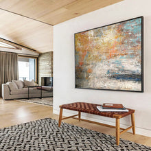 Load image into Gallery viewer, Mixed Tones Abstract - Eclectic Living Room Art LargeART1584