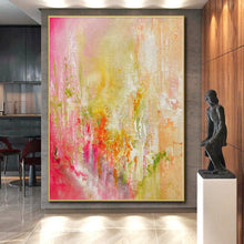 Load image into Gallery viewer, Custom Hand-Painted Abstract Mural for Dining Room & Hotel Wine Cellars