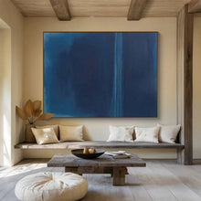 Load image into Gallery viewer, Deep Blue Minimalist - Serene Living Room Art LargeART1495
