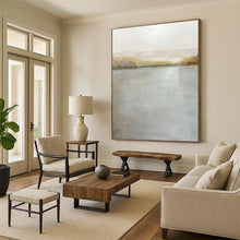 Load image into Gallery viewer, “Serene Lake & Horizon” - Tranquil Landscape Art on Canvas DKH1511