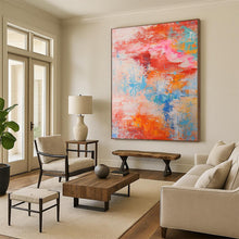 Load image into Gallery viewer, Hand - painted Large - scale Soft Color Blend Abstract Acrylic Art for Calm Waiting Rooms LargeART0031