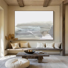 Load image into Gallery viewer, Minimalist Gray Abstract Landscape Abstract acrylic painting DLZ130