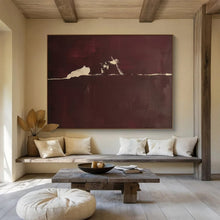 Load image into Gallery viewer, Dark Tones Abstract Painting for Moody Bedroom & Sophisticated Lounge DKH141