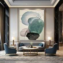 Load image into Gallery viewer, Soft Shape Abstract Painting, Suited for Serene Bedroom & Calming Reading Nook LargeART1326