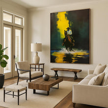 Load image into Gallery viewer, “Cowboy on Horse in Moonlight” – Dramatic Western Scene with Striking Lighting DTP104