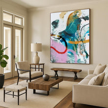 Load image into Gallery viewer, Colorful Chaos Collage – Abstract Mixed - Media with Vibrant Marks DTP229