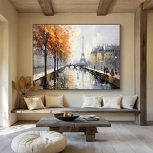 Load image into Gallery viewer, Autumn in Paris Large - scale acrylic painting DLZ171