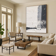 Load image into Gallery viewer, “Black & White Textures” – Ribbed black, smooth white, contrasting textures DTP366