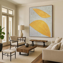 Load image into Gallery viewer, “Golden Leaves” - Textured Leaf Impressions, Great for Luxury Bedroom Glow, Abstract Painting on Canvas DKH1074