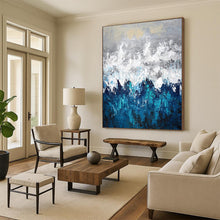 Load image into Gallery viewer, Massive Snowy Mountain Abstract Acrylic for Serene Bedroom LargeART0286