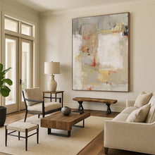 Load image into Gallery viewer, “Abstract Neutral Tones Composition” - Subtle Color Block Art on Canvas DKH1435