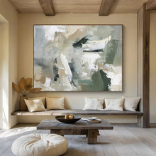 Load image into Gallery viewer, Earthy - Toned Abstract Painting for Bohemian Living Room & Art - Lovers’ Den DKH240