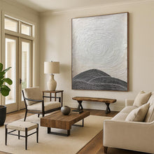 Load image into Gallery viewer, Black & White Textured Abstract Painting, Perfect for Industrial - Chic Loft & Modern Gallery Wall LargeART1960