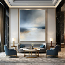 Load image into Gallery viewer, Misty Sea Abstract Art for Nautical Beach House Bedroom & Tranquil Seaside Restaurant LargeART0939