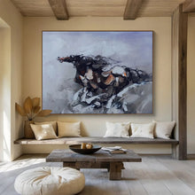 Load image into Gallery viewer, Abstract Horse Painting for Equestrian - Themed Study & Rustic Living Room DKH306