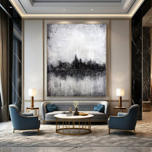 Load image into Gallery viewer, Monochrome Cityscape Art, Perfect for Industrial - Chic Loft & Moody Library LargeART1090