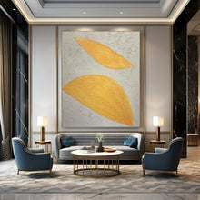 Load image into Gallery viewer, Yellow Leaf - Shaped Abstract Acrylic Art, Ideal for Garden Room & Kids’ Playroom LargeART0990