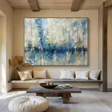 Load image into Gallery viewer, Muted - Toned Abstract Marina for Serene Bedroom & Coastal - Inspired Library DKH166