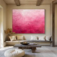 Load image into Gallery viewer, Gradient Pink Abstract Painting for Romantic Bedroom & Soft - Toned Boutique DKH272