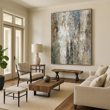 Load image into Gallery viewer, “Textured Weathered Wall” - Rustic Abstract Art on Canvas DKH1531