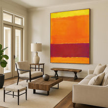 Load image into Gallery viewer, “Yellow, Orange and Purple Color - Field” - Rothko - Inspired Art on Canvas DKH1607