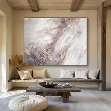 Load image into Gallery viewer, Hand - painted Large - sized Gray and Gold Abstract Acrylic Art for Contemporary Art Galleries LargeART1771