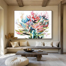 Load image into Gallery viewer, Colorful Floral Abstract Abstract acrylic painting DLZ138