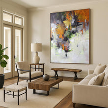 Load image into Gallery viewer, Substantial Dark Abstract Split Acrylic Art for Modern Studio Decor LargeART0261