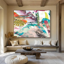 Load image into Gallery viewer, Vibrant Multicolor Abstract Nature Fusion Abstract acrylic painting DLZ118