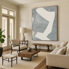 Load image into Gallery viewer, Large - Format Gray - White Geometric Art for Modern Office & Minimalist Home LargeART0436