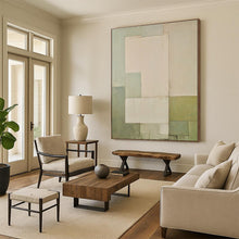 Load image into Gallery viewer, Oversized Pastel Geometric Abstract Art for Scandinavian Bedroom & Minimalist Gallery LargeART0399