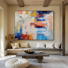 Load image into Gallery viewer, Bold Color Abstract Splash Painting on Canvas - “Chaotic Harmony” DKH646